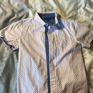 Perry Ellis Boys medium short sleeve button down